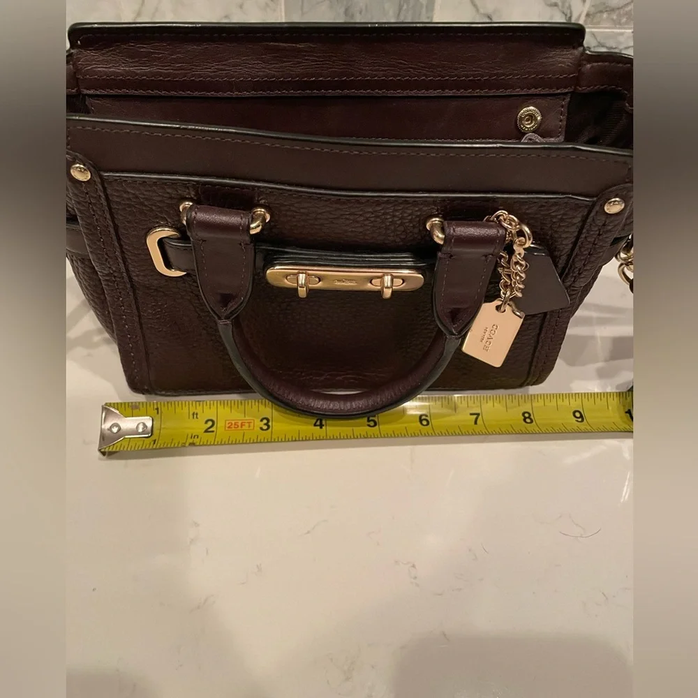 Coach Swagger 21 Pebbled Satchel - Picture 7 of 10